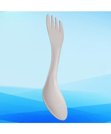Hemoton Camping Spork Metal 1pc Portable Utensils Titanium Fork Spoon Titanium Spoon Backpack Triple Travel Combination - Buy Online on GoSupps.com