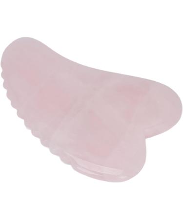 Verdant Touch Rose Quartz Gua Sha Tool - Stainless Steel Meridian Massage Device for Pain Relief | Portable Hand & Wrist Grip - Buy Online on GoSupps.com