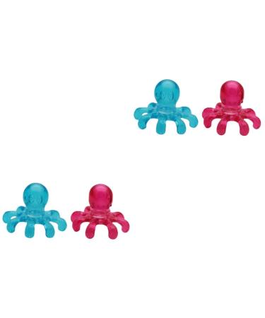 Beavorty 4 pieces massage device head supply comfortable head scratch hair massage brush household head scratch tool hair care accessories head accessories main head gripper older plastic