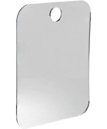 Fpoqbod GSQA Anti Fog Shower Mirror 6.7x 5.1 Acrylic Square - Fogless, Fog Free, Flat Makeup Shave Mirror for Bathroom and Travel - Buy Online on GoSupps.com
