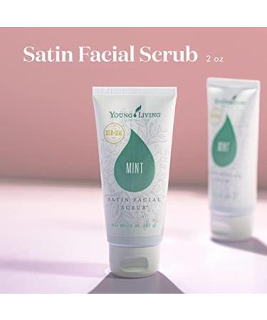 Young Living Satin Facial Scrub Mint 2 oz | Gentle Exfoliation & Skincare | Dead Skin Removal for All Skin Types - Buy Online on GoSupps.com