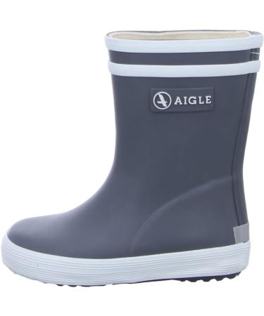 Aigle Unisex Kid's Baby Flac Wellington Boots - 3.5 UK Child - Grey Charcoal - Buy Online on GoSupps.com