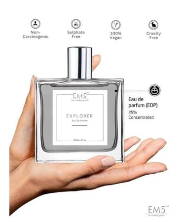JSR4 Expllorer Perfume for Men | Woody Fresh Spicy Fragrance | EDP Strong and Long Lasting Spray | Luxury Gift for Him | 50 ML | 1.7 Fl Oz - Buy Online on GoSupps.com
