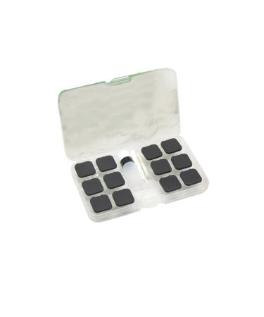 Homsfou contact lens container eye case lens box eye contact case case linden mirror housing tweezers lens accessories colored contact lenses container mussel shell black 15.8*9.5cm