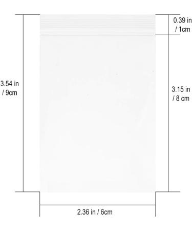 300pcs Clear Ziplock Storage Bags 2x3 inch - 2 mil Resealable Baggies for Pills & Jewelry - Buy Online on GoSupps.com