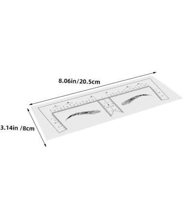 Ipetboom 10pcs Eyebrow Design Ruler Brow Guide Template Brow Ruler Brow Shaping Template Guide Ruler Make up - Buy Online on GoSupps.com