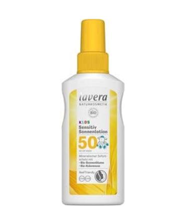 lavera Sensitive Sun Lotion KIDS SPF 50+ Sun protection Sun protection factor 50 Natural cosmetics vegan certified 100 ml - Buy Online on GoSupps.com