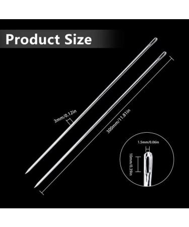 12Pcs 12 Inch Professional Upholstery Needles for Leather & Canvas Repair - Buy Online on GoSupps.com
