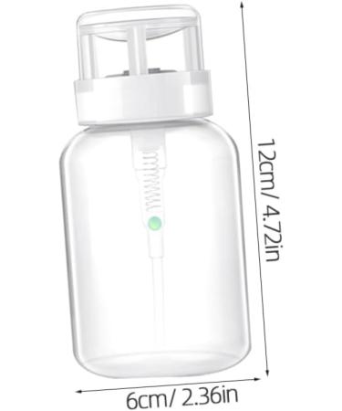 VICASKY Lot de 2 Flacons Pompe pour Dissolvant Vernis Ongles 200 Ml Bouteille Distributrice Plastique Blanche Pressable Usage Professionnel et Personnel - Buy Online on GoSupps.com