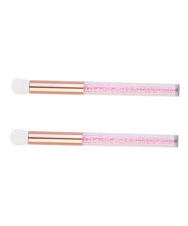 PLAFOPE 2pcs Nose Brush Beauty Eye Fluff Eyeshadow Brush Makeup Eyeshadow Pink Artificial Fiber Wool