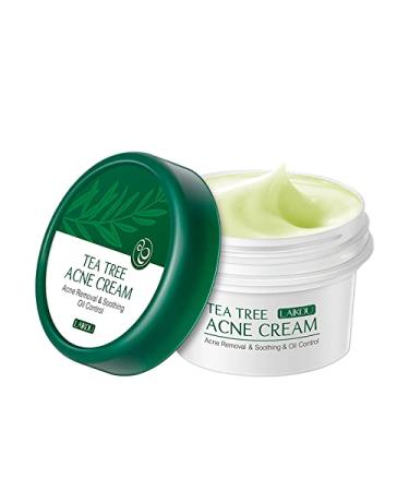 AKARY Tea Tree Oil Face Cream Acne Cream - for Oily Acne Prone Skin Extra Soothing & Nourishing Non-Greasy Botanical Facial Moisturizer Acne Removal Gently Repair For Acne Skin Cystic Acne Pimple & Redness