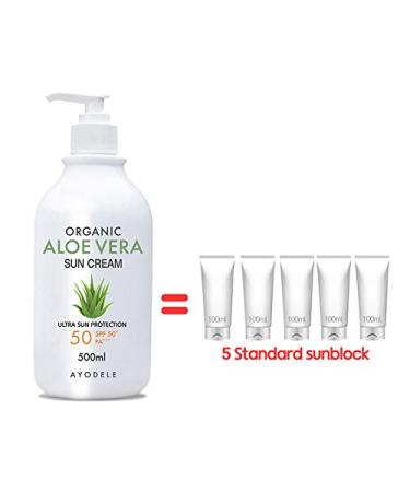 Buy Ayodele Aloe Vera SPF50+ PA+++ Body and Face Sunscreen - 16.9 oz | International Shipping Available - Buy Online on GoSupps.com
