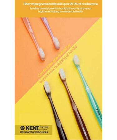 Kent Crystal Soft Firm Action Soft Toothbrush (Set of 5) Compact Size, Deep Cleaning for Sensitive Teeth & Gums - Buy Online on GoSupps.com