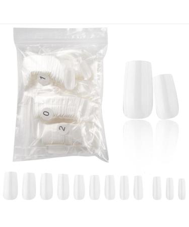 LuckForever 600pc Medium Square Press on Nails - White False Nails for Women and Girls - Buy Online on GoSupps.com