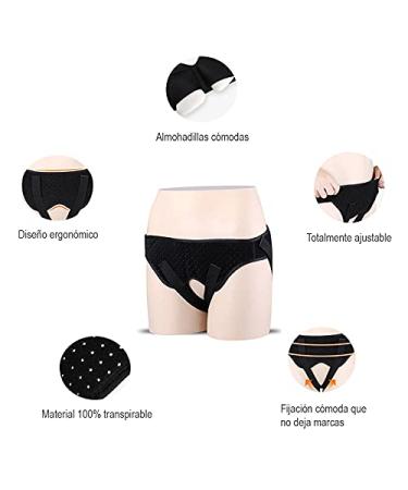 Hernia Support Belt for Men and Women - Belltop Inguinal Hernia Truss with Adjustable Compression Pads - Size S (24-29in) - Buy Online on GoSupps.com