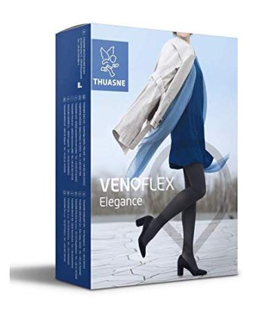 Compression stockings Thuasne Veno Elegance - AG Thigh stockings / KKL2 / V / caramel / open tip / Normal / nub