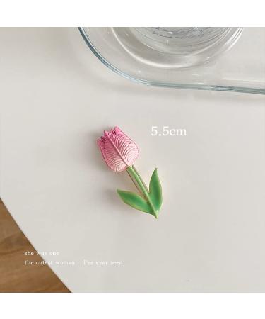 Tulip Flower Hair Claw Clip for Women and Girls - Metal Non-Slip Hair Clamp - Buy Online on GoSupps.com