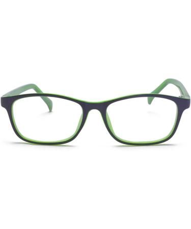 ALWAYSUV Blue Light Blocking Glasses for Kids & Teens - Square Frame Green | Anti Blue Ray Computer & Gaming Eyewear - Buy Online on GoSupps.com