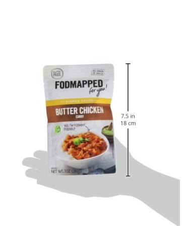 FODMAPPED Low FODMAP Butter Chicken Simmer Sauce 7 OZ (200g) - Authentic Indian Flavors | Shop Now! - Buy Online on GoSupps.com