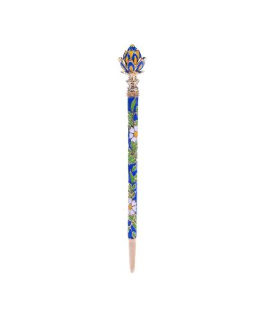 Chinese Rhinestone Hair Stick Hair Chopstick Hairpin Chignon Pin (Random Color)