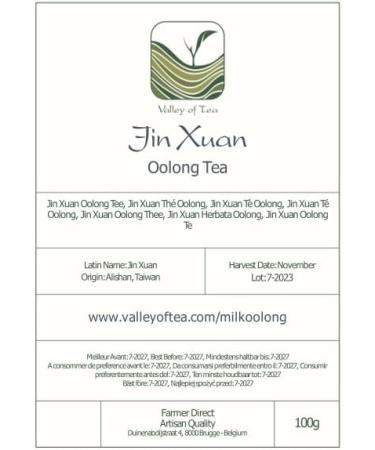 Taiwanese Jin Xuan Milk Oolong Tea 100g - Premium Loose Leaf Green Oolong Tea - Buy Online on GoSupps.com