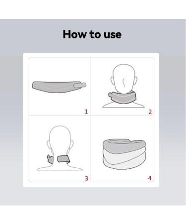 Correct Neck Brace & Neck Stretcher - Soft Foam Neck Support for Sleeping & Pressure Relief (Gray) - International Shipping Available - Buy Online on GoSupps.com