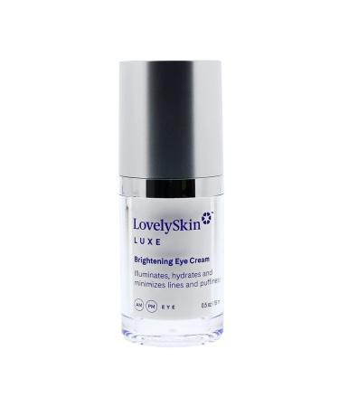 LovelySkin LUXE Brightening Eye Cream - Helps Reduce Dark Circles and Puffiness Under Eye - Instantly Brightens and Softens Skin 0.5 Fl. Oz.