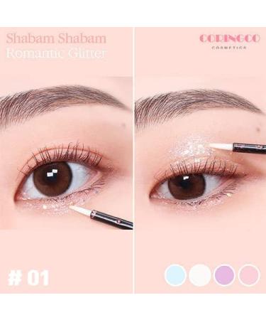 CORINGCO Eye Glitter Liquid Eyeshadow Sparkle | Shabam Shabam Romantic Glitter Shadow - Tears Light - Buy Online on GoSupps.com