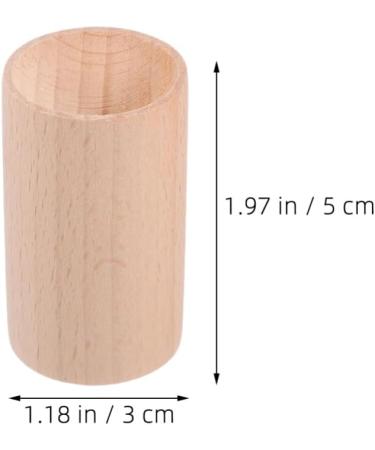 Healeved 4pcs Wood Essential Oil Diffusers Cylinder Small Round Wooden Diffusers for Essential Oils Aromatherapys Khaki - Buy Online on GoSupps.com