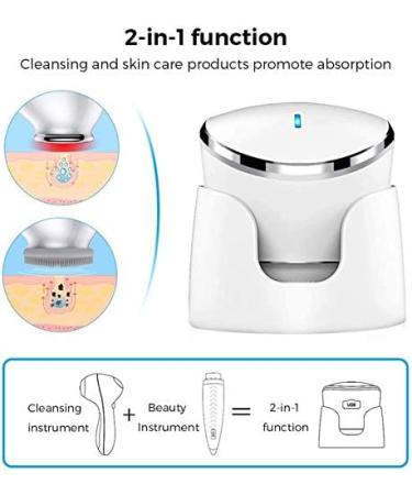 Facial Cleansing Brush Waterproof Face Spin Brush Set - 5 Speed for Deep Cleansing Exfoliating Blackhead Massaging - Buy Online on GoSupps.com