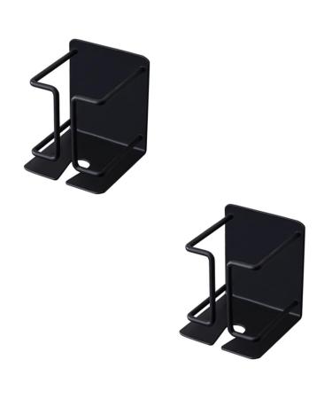 Alipis 2 Shaver holders discounts wall hooks tight-fitting plugs for wall sockets Elektrorasierer stands bathrobe towel hook metal-S-hooks