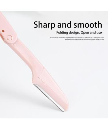 Folding Women's Face Razor & Eyebrow Trimmer - Scratch-Resistant Makeup Tool | White - Buy Online on GoSupps.com