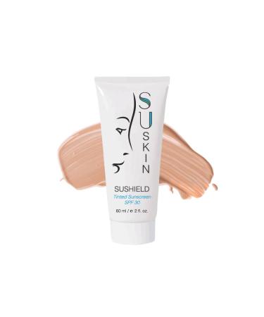 Su-Skin Tinted Mineral SPF Moisturizer for Face SuShield 30 SPF All Natural Care with UVA/UVB Protection
