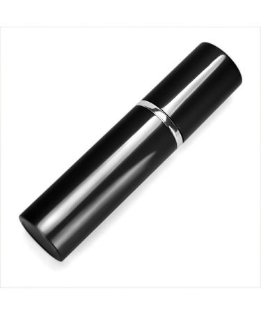 kawehiop 5 Pieces Atomizers Portable 10ml Mini Spray Bottle Fragrance Empty Refillable Metal Sprayer Travel Makeup Tools Black