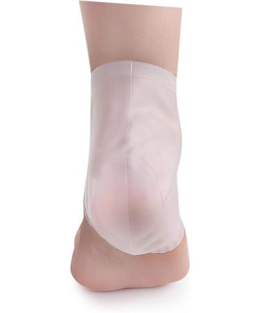 minkissy 3 Pairs Heel Soreness Relief Cushion Sleeves Shoe Inserts Silica Protective Sleeve Pedicure Heel Crack Men and Women White Soft - Buy Online on GoSupps.com