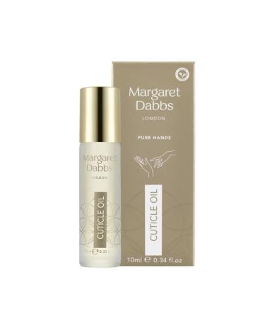 Margaret Dabbs Pure Cuticle Oil Fast Absorbing Rollerball Oil to Restore Healthy Cuticles with Jojoba Oil and Borage Seed Oil 10ml