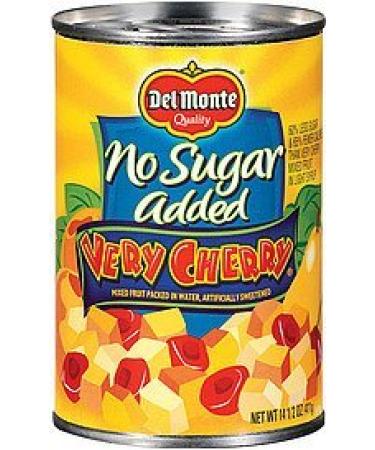 Del Monte, No Sugar Added, Very Cherry Mixed Fruit in Water, 14.5oz Can (Pack of 6) 14.5 Ounce (Pack of 6)