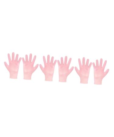 Beavorty 3 Pairs Cosmetic Dry Skin Hand Soft Dry Rough Skin Glove moisturizing Gloves for Hand Sun Protection Sebs Hand Gloves Anti-Crack Women Dry Hand Gloves moisturizing Hand Gloves