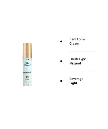 Too Faced Shadow Insurance 24 Hour Wear Primer - 6 mL / 0.20 Fl Oz White - Buy Online on GoSupps.com