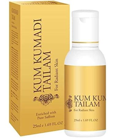 Vasu Kumkumadi Tailam 100% Ayurvedic - controls Acne Rosacea Pimples and gives Radiant Skin - Enriched With Pure Saffron 25ml - Buy Online on GoSupps.com