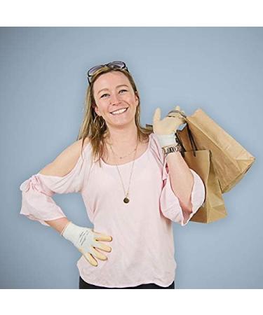 Rostain Nude-IT08 Gardening Gloves - Washable Eucalyptus Scented Latex Size 08 Pink/White - Perfect for International Shipping - Buy Online on GoSupps.com