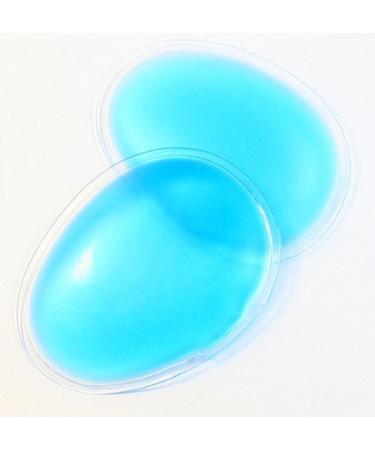 Zink Color Spa Use Blue Eye Gel Pad Hot/Cold Mask 2 1/2" 1 Pair
