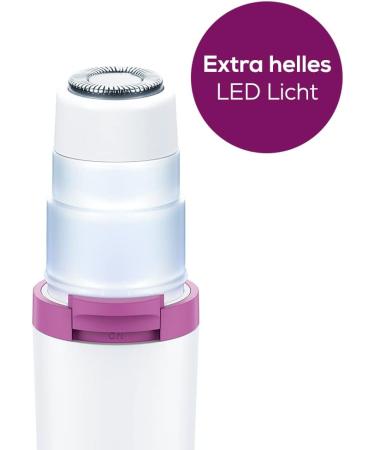 Beurer HL 16 Facial Razors - Electric Hair Remover for Women | Remove Facial Nose & Ear Hair Shape Eyebrows | Quick & Easy On-the-Go - Buy Online on GoSupps.com