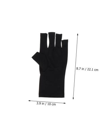 POPETPOP 4 Pairs Nail Gloves Sunblock Gloves Manicure Gloves Uv Protection Fingerless Uv Gloves Fingerless Driving Gloves Fingerless Gloves Gel Polyester Anti-uv Dryer Miss - Buy Online on GoSupps.com