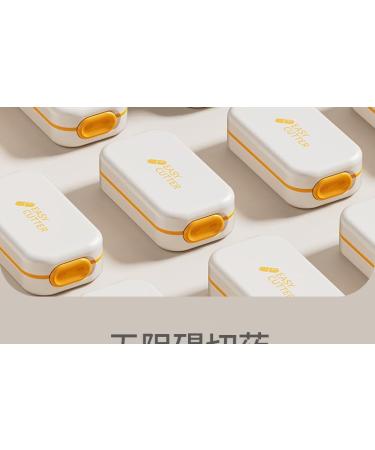 Buy the Best Pill Cutter | USA Design | Cuts Small & Large Pills | Includes Crystal Acrylic Pill Box - Perfect for Vitamins - Buy Online on GoSupps.com