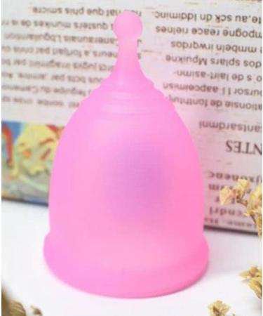 BSSTORE Medical Grade Silicone Menstrual Cup - Reusable & Non-Irritating Size S (Pink) for Comfortable Period Relief - Buy Online on GoSupps.com