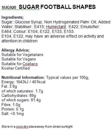 FOOTBALL Sugar Shapes Cake Decorating CAKE TOPPER Cake Decorating - Buy Online on GoSupps.com