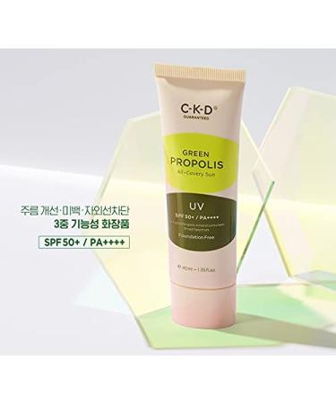 CKD Green Propolis All Recovery Sunscreen SPF 50 PA++++ - 40ml BB Cream & Sun Cream for Red Blemishes with 39.8% Green Propolis Extract - Buy Online on GoSupps.com