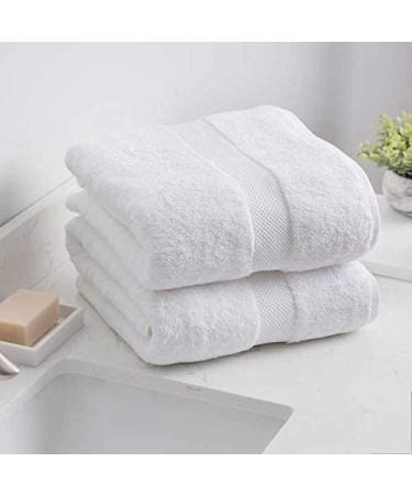 Charisma New Bath Sheet Bundle Set | 2 Luxury Bath Sheets 35" W X 70" L (White)