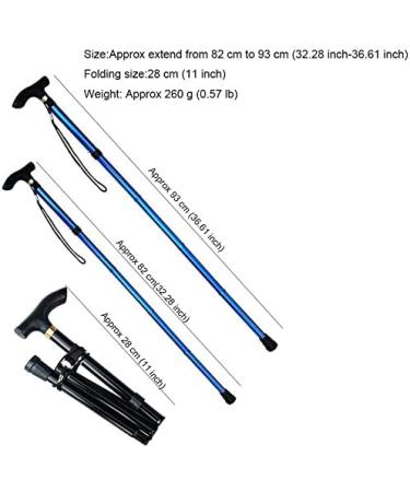 SilteD Cane Trekking Poles Walking Stick Collapsible Walking Stick for The Elderly Telescopic Old Men Walking Cane Folding Trekking Hiking Mothers Fathers Crutches pa - Buy Online on GoSupps.com